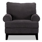 Crizia Sofa, Loveseat and Chair Set - Dark Grey