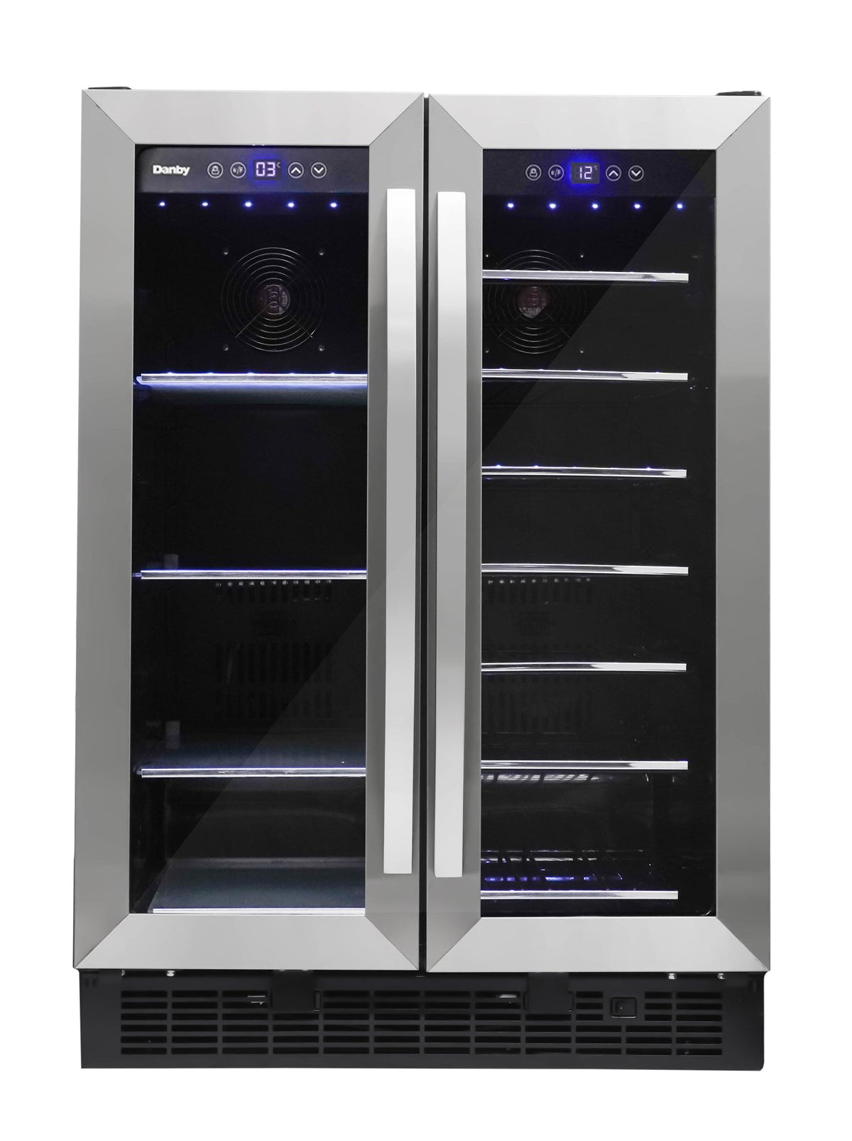 Danby Stainless Steel Beverage Center with Glass Doors (5.2 Cu.Ft) - DBC052A1BSS