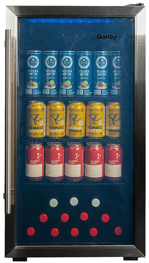 Danby Designer Refroidisseur de boissons 3,1 pi³ verre trempé et cadre en acier inoxydable DBC117A2BSSDD-6