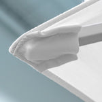 Oca 7.5' Square Outdoor Umbrella - Vermillion Red/Brushed Aluminum