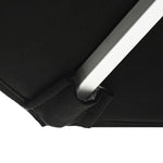 Oca 9' Octagon Outdoor Umbrella - Vermillion Red/Brushed Aluminum