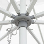 Oca 7.5' Square Outdoor Umbrella - Titanium Grey/Brushed Aluminum