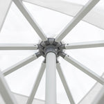 Oca 7.5' Square Outdoor Umbrella - Titanium Grey/Brushed Aluminum