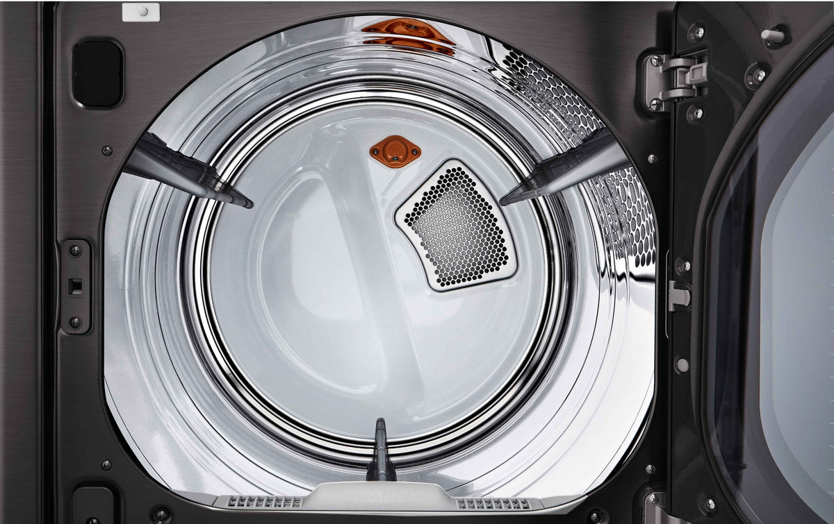 LG Black Steel TurboSteam™ Electric Dryer with EasyLoad™ Dual-opening Door (7.3 Cu.Ft.) - DLEX7900BE