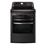 LG Black Steel TurboSteam™ Electric Dryer with EasyLoad™ Dual-opening Door (7.3 Cu.Ft.) - DLEX7900BE