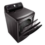 LG Black Steel TurboSteam™ Electric Dryer with EasyLoad™ Dual-opening Door (7.3 Cu.Ft.) - DLEX7900BE