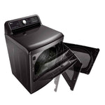 LG Black Steel TurboSteam™ Electric Dryer with EasyLoad™ Dual-opening Door (7.3 Cu.Ft.) - DLEX7900BE