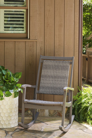 Emani Outdoor Rocking Chair - Grey