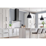 Broan Black Stainless Steel 36" 460 Max CFM T-Style Chimney Range Hood - EW4336BLS