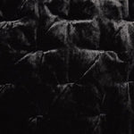 Sierpnia 3-Piece Silk Look Velvet King Quilt Set - Black