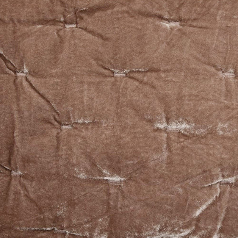 Sierpnia 3-Piece Silk Look Velvet Queen Quilt Set - Dusty Rose