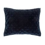 Sierpnia 3-Piece Silk Look Velvet King Quilt Set - Midnight Blue