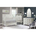 Foundry Convertible Crib and Dresser Package - White