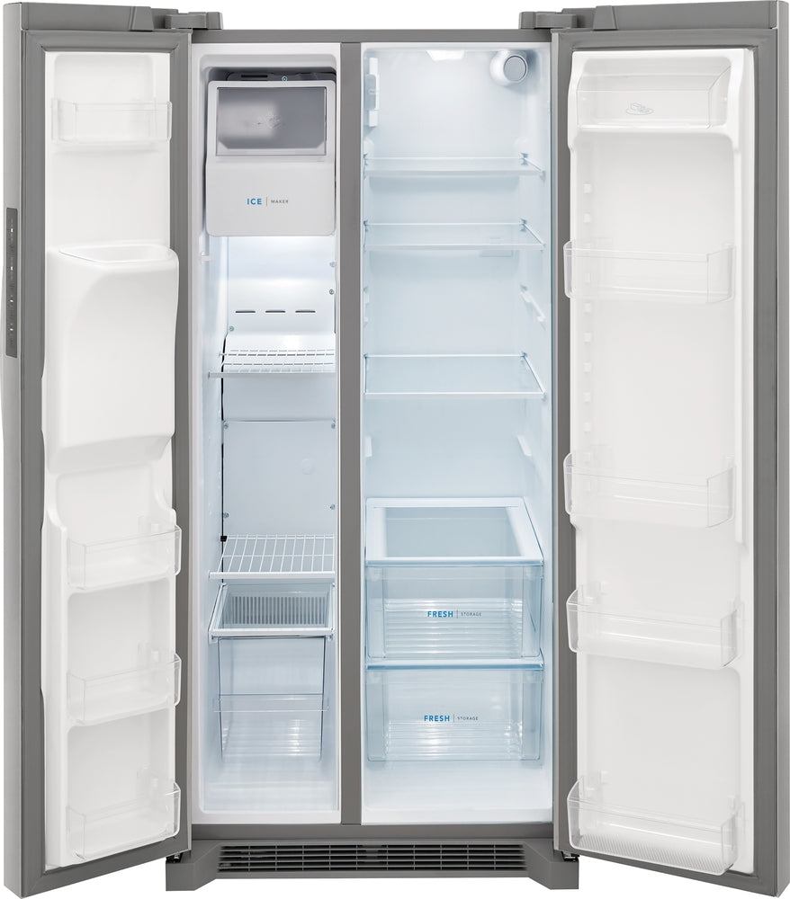 Frigidaire Stainless Steel 33" Standard Depth Side by Side Refrigerator (22.2 Cu. Ft.) - FRSS2323AS