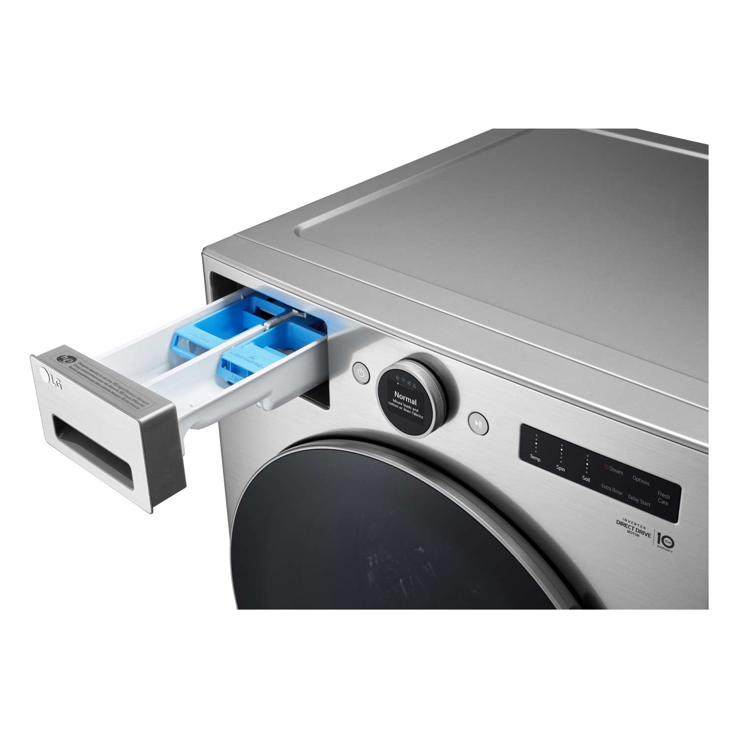 LG Graphite Steel 5.2 cu. ft. Front Load Washer with AI DD™ and LCD Knob - WM5500HVA