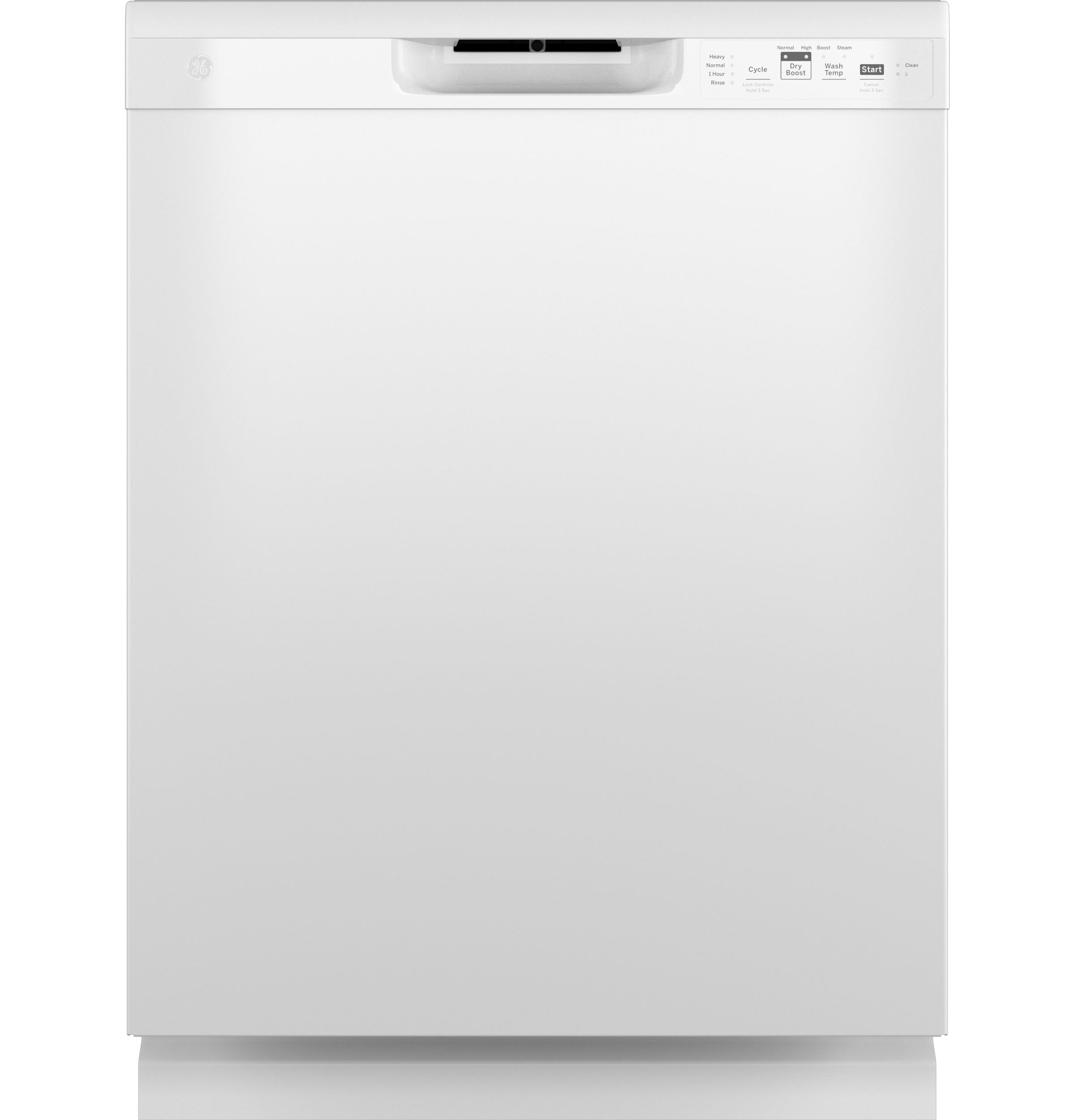 GE White 24" Built-In Front Control Dishwasher - GDF510PGRWW