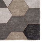 Ptolemaios V Area Rug - 9' X 13' - Light Grey/Orange