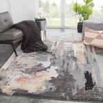 Ptolemaios X Area Rug - 8' X 11' - Grey/Blush