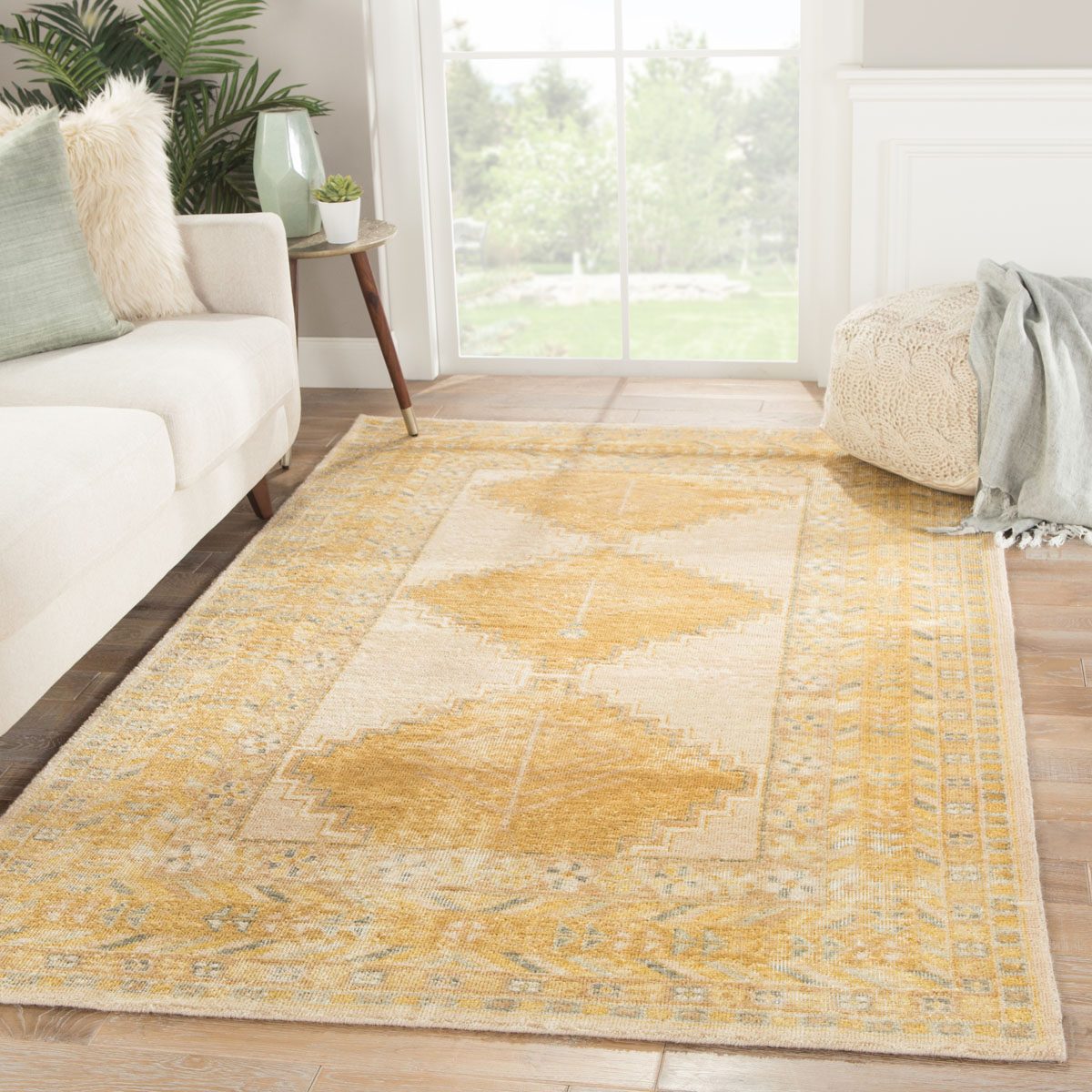 Isionis I Area Rug - 8'10" X 12' - Gold/Grey