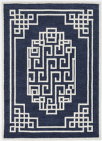Maskwa III Area Rug - 8' x 10' - Navy Ivory