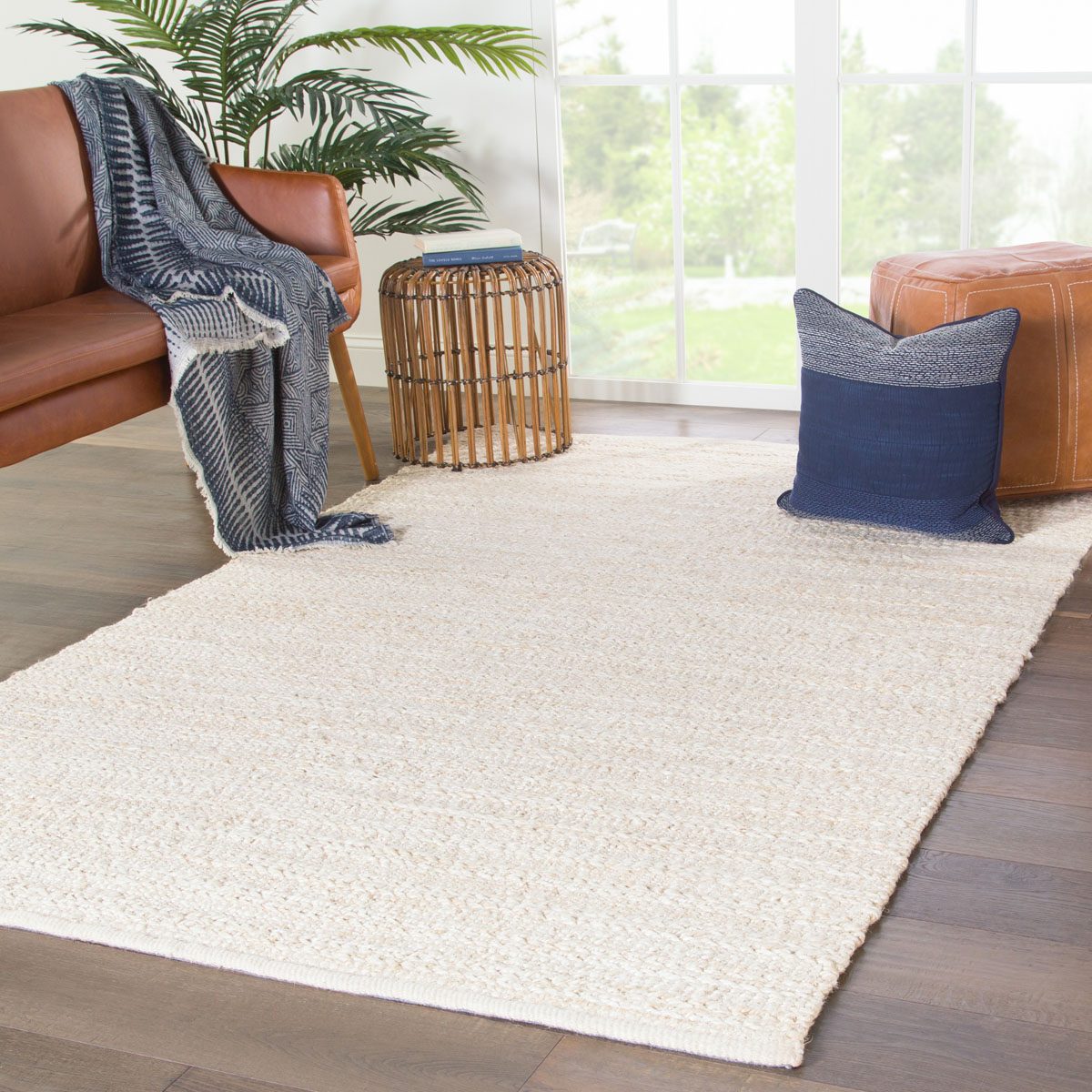 Dimitras I Area Rug - 9' X 12' - White/Beige
