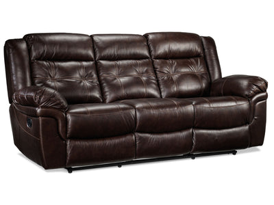 Cooper Sofa inclinable en cuir – brun