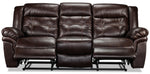 Cooper Leather Reclining Sofa - Brown