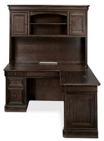 Palomar Corner Desk & Hutch - Tuscany Brown