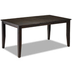Holland Extendable Dining Table - Dark Oak with Wire-Brushed Finish