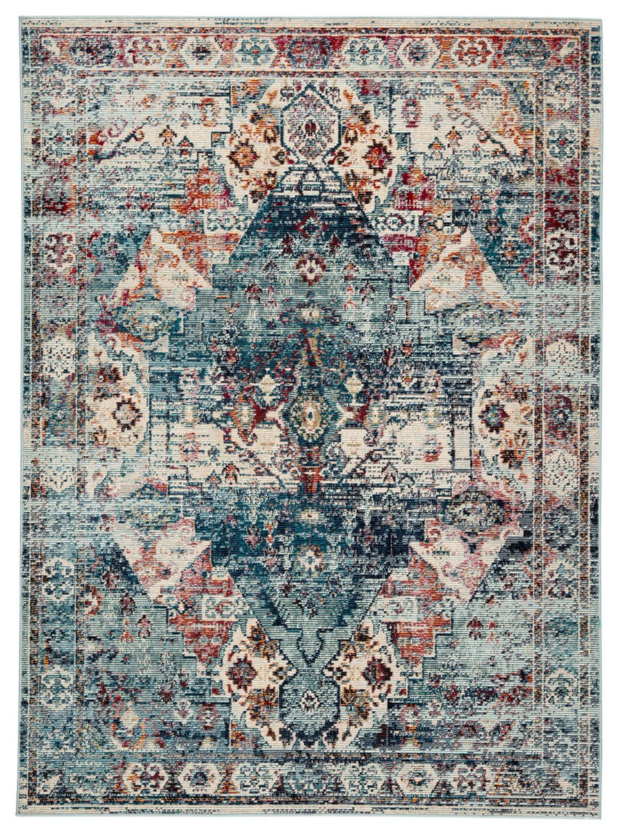 Lelouda II Area Rug - 4' X 5'8" - Multi/Blue