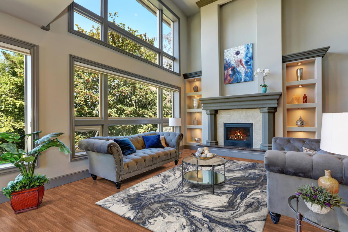 Iconic II 5'3" x 7'7" - Grey Area Rug