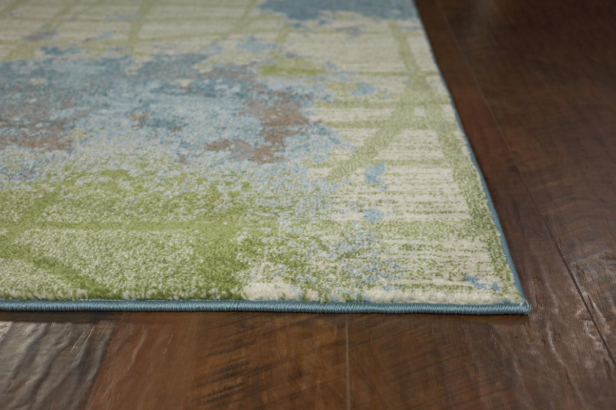 Iconic VI 5'3" x 7'7" - Green/Blue Area Rug
