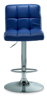 Ivy Bar Height Stool - Navy, Chrome