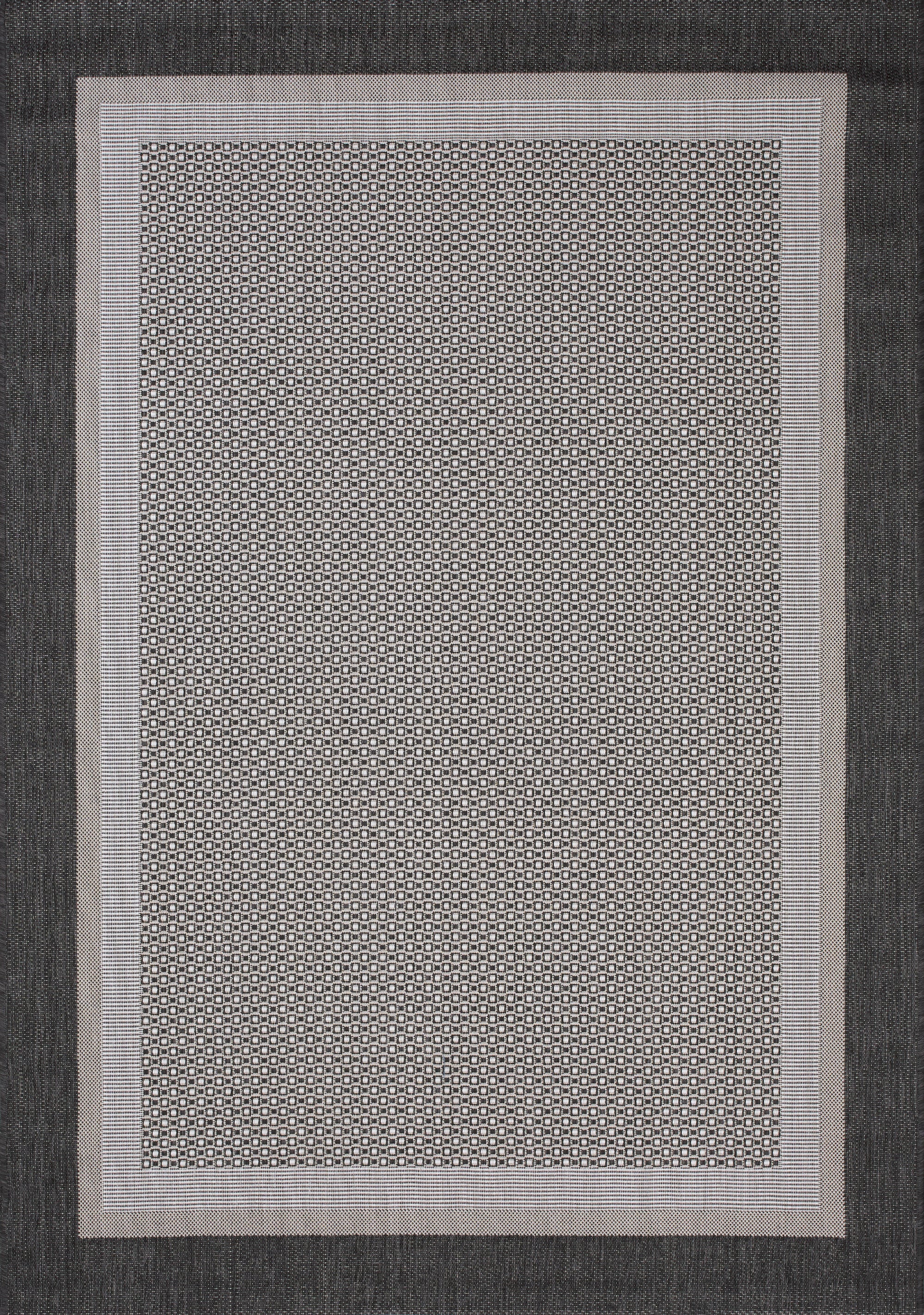Jasper Border 5'3" X 7'7" Outdoor Area Rug - Grey