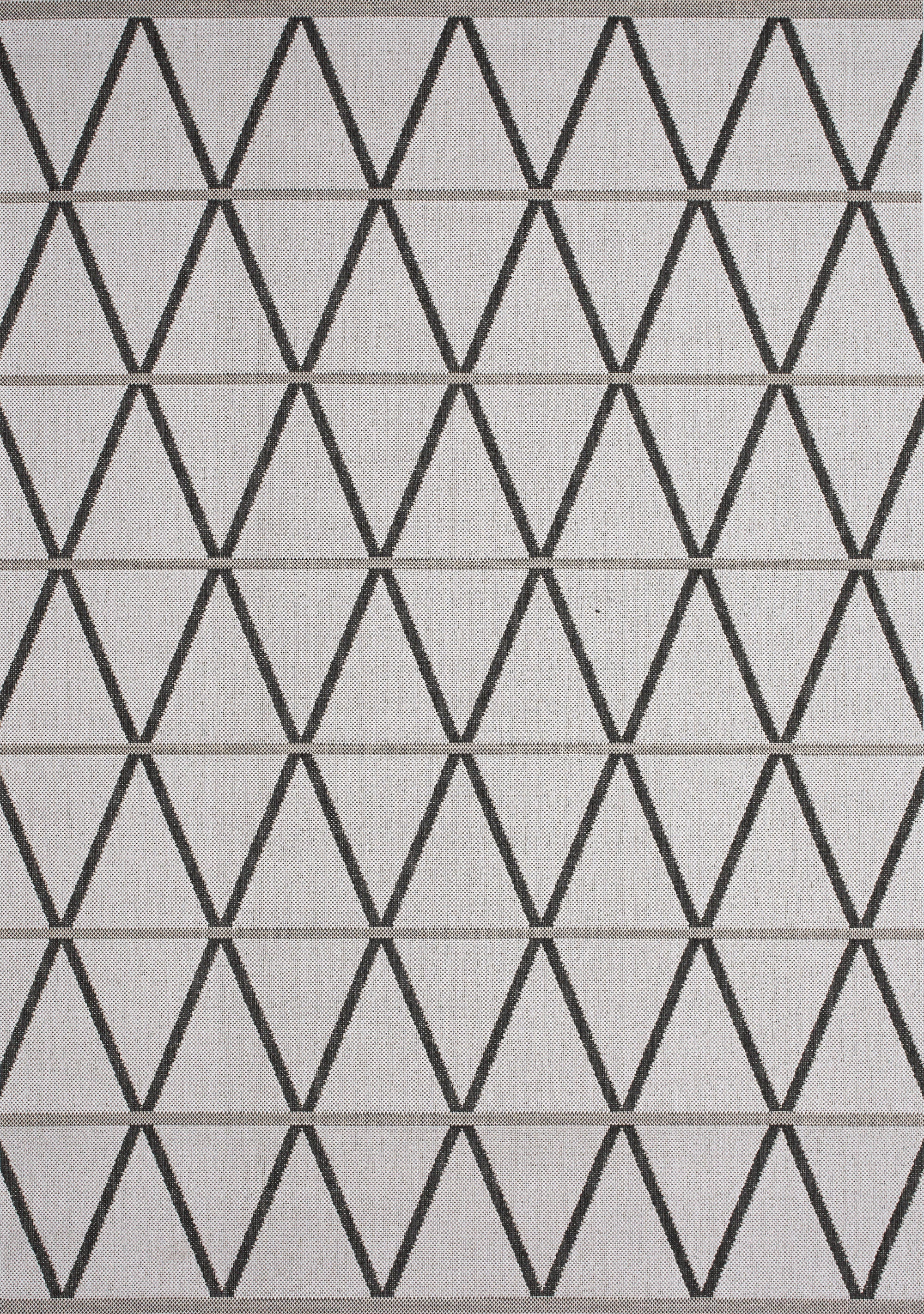 Jasper Trellis 5'3" X 7'7" Outdoor Area Rug - Grey