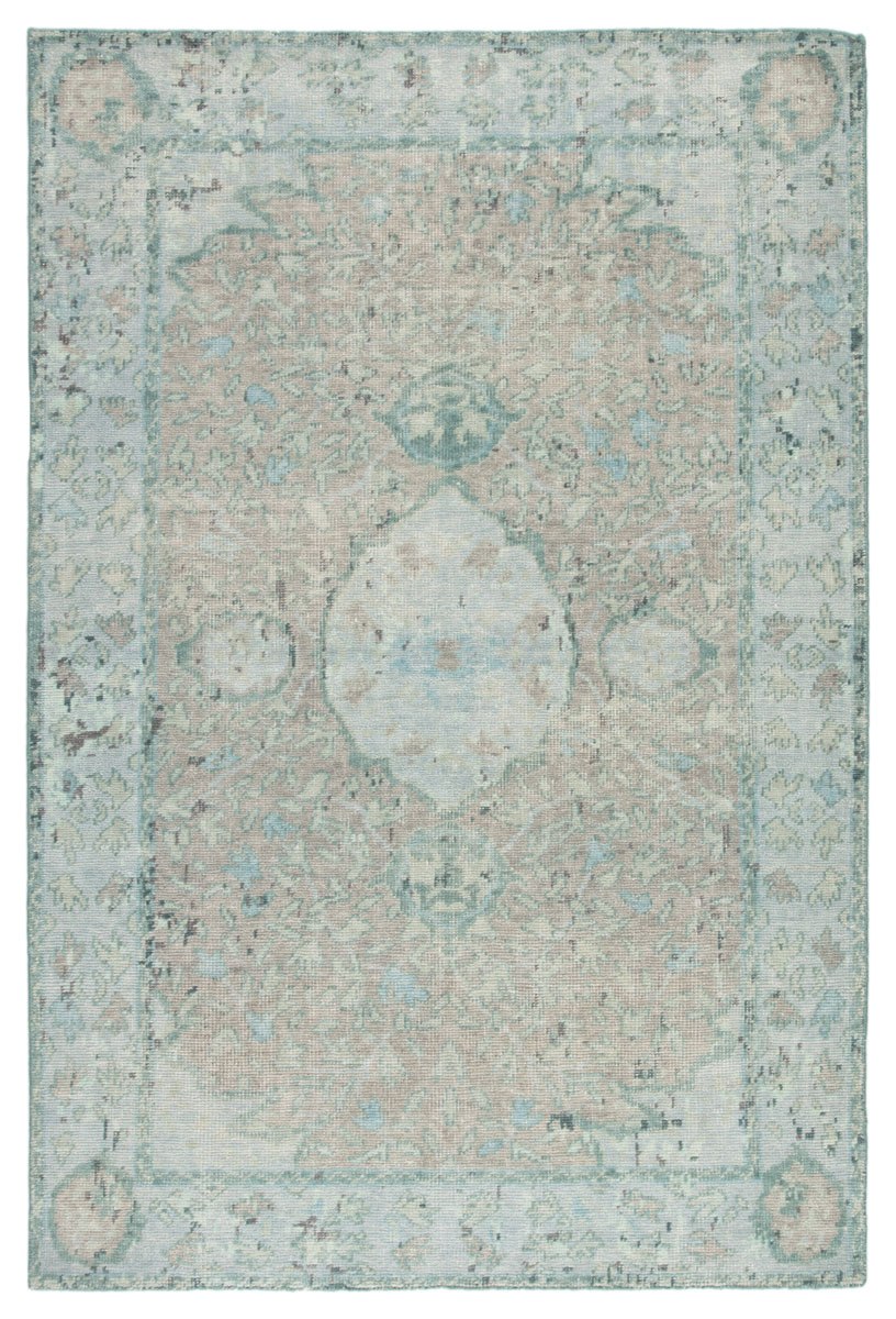 Leonidou I Area Rug - 5' X 8' - Blue/Beige