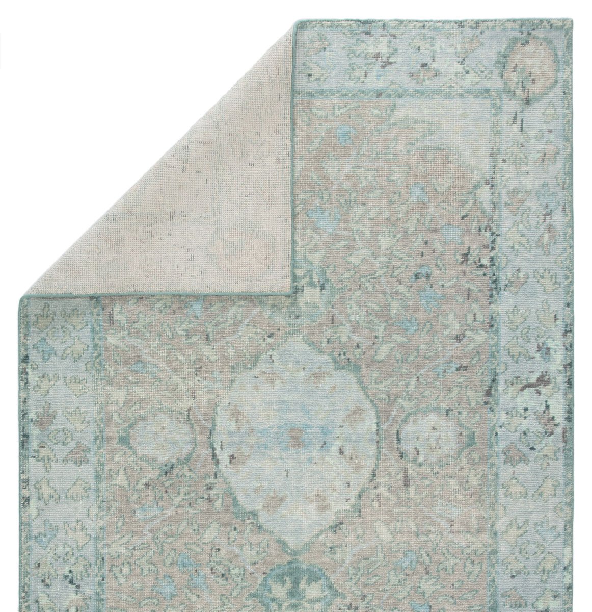 Leonidou I Area Rug - 5' X 8' - Blue/Beige