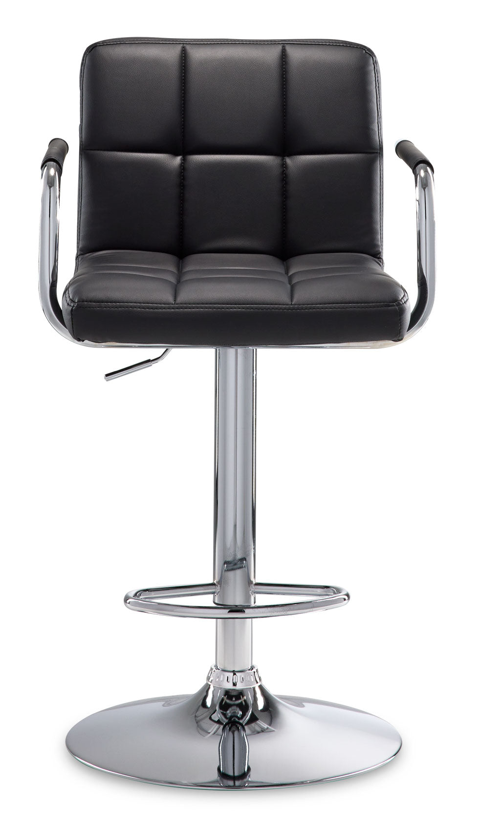 Kane Bar Height Stool - Black, Chrome