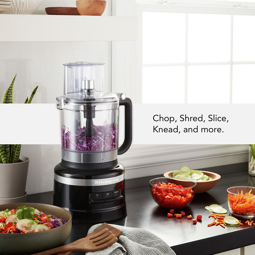 KitchenAid® ONYX Black 13-Cup Food Processor with Dicing Kit - KFP1319OB
