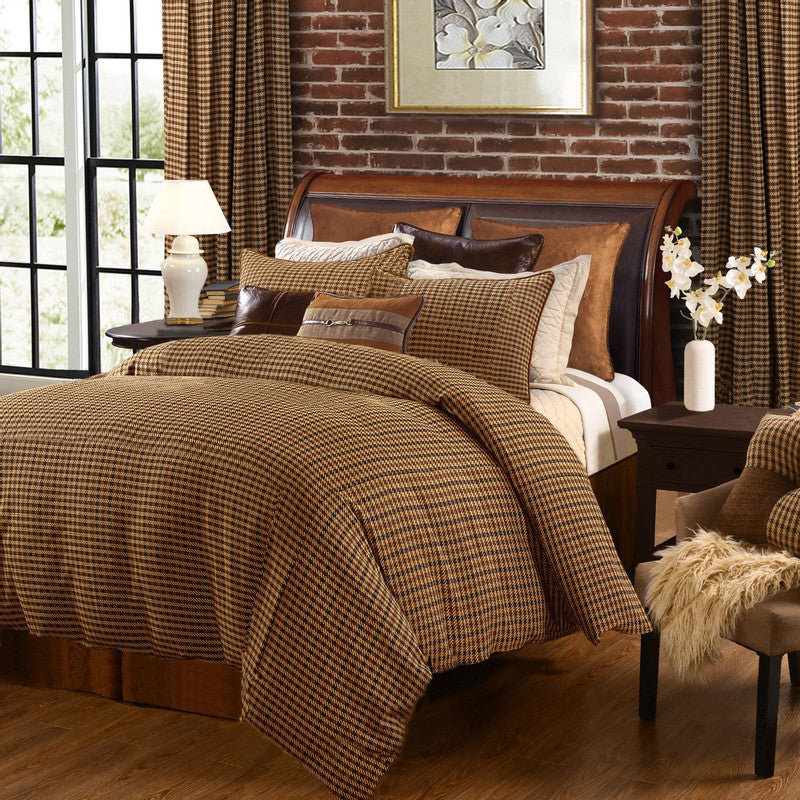 Montpelier 3 Pc. King Comforter Set - Brown / Green / Cream