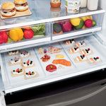 LG 36" 28 Cu. Ft. Smudge Resistant Black Stainless Steel French Door Refrigerator with Ice & Water Dispenser - LRFS28XBD