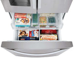 LG 36" 28 Cu. Ft. Smudge Resistant Stainless Steel French Door Refrigerator with Ice & Water Dispenser - LRFS28XBS