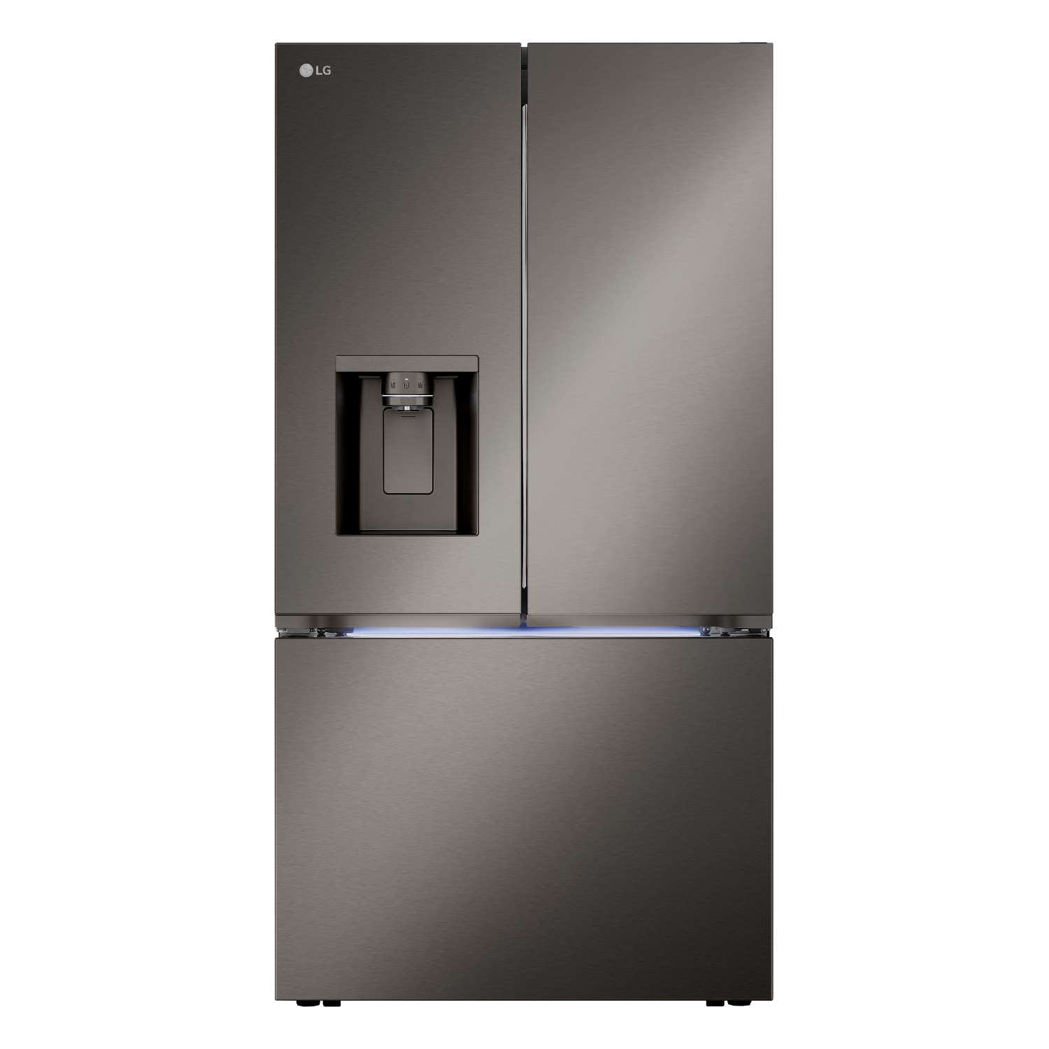 LG 35.75" 26 Cu. Ft. Black Stainless Steel Smart Counter-Depth MAX™  French Door Refrigerator with Four Types of Ice - LRYXC2606D