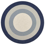 Humbolt XI 7' - Slate/Navy Round Area Rug