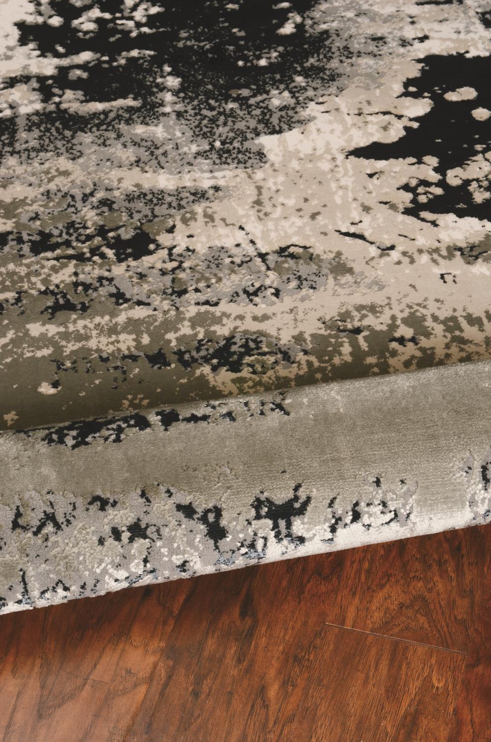 Lacie II 9'10" x 13'2" - Silver Charcoal Area Rug