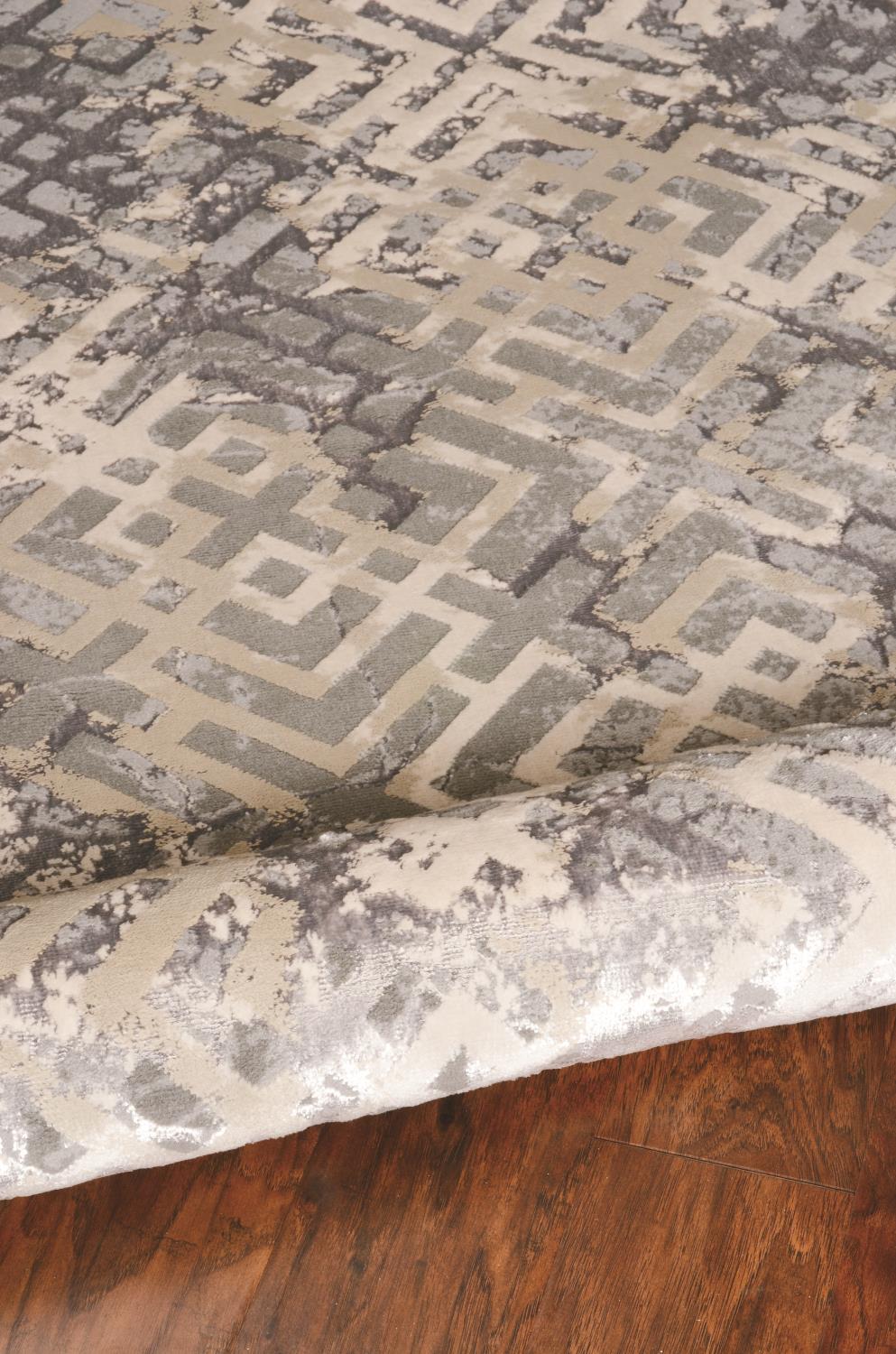 Lacie IV 6'7" x 9'6" - Sand Silver Area Rug