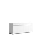 Mara 77" 4-Door Server - White Lacquer, Grey