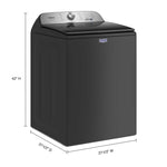 Maytag Volcano Black Top-Load Washer with Pet Pro (5.4 cu. ft.) - MVW6500MBK