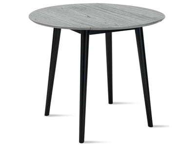 Midland Table de salle à  manger avec rallonge - gris, noir