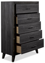 Miller 5-Piece Queen Panel Bedroom Package - Grey